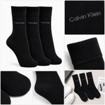 Calvin Klein 3-Pack Soft Cotton Stretch Crew Socks C226 -BLK