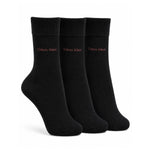 Calvin Klein 3-Pack Soft Cotton Stretch Crew Socks C226 -BLK - Black C2 / 3 Pairs