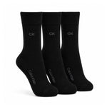 Calvin Klein 3-Pack Soft Cotton Stretch Crew Socks C227 - BLK - Black / 3 Pairs