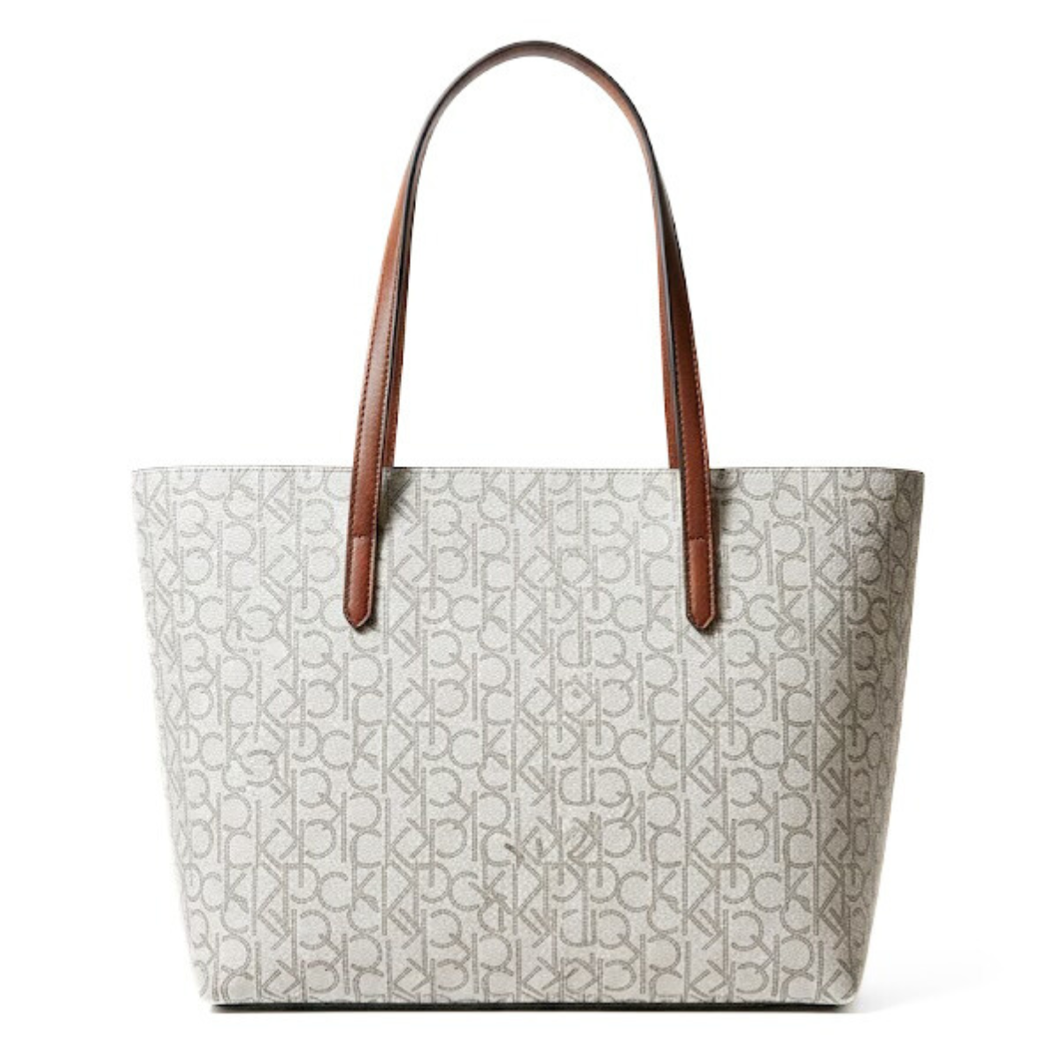 Calvin Klein All-Over Monogram Tote Bag Women - BEG - Beige