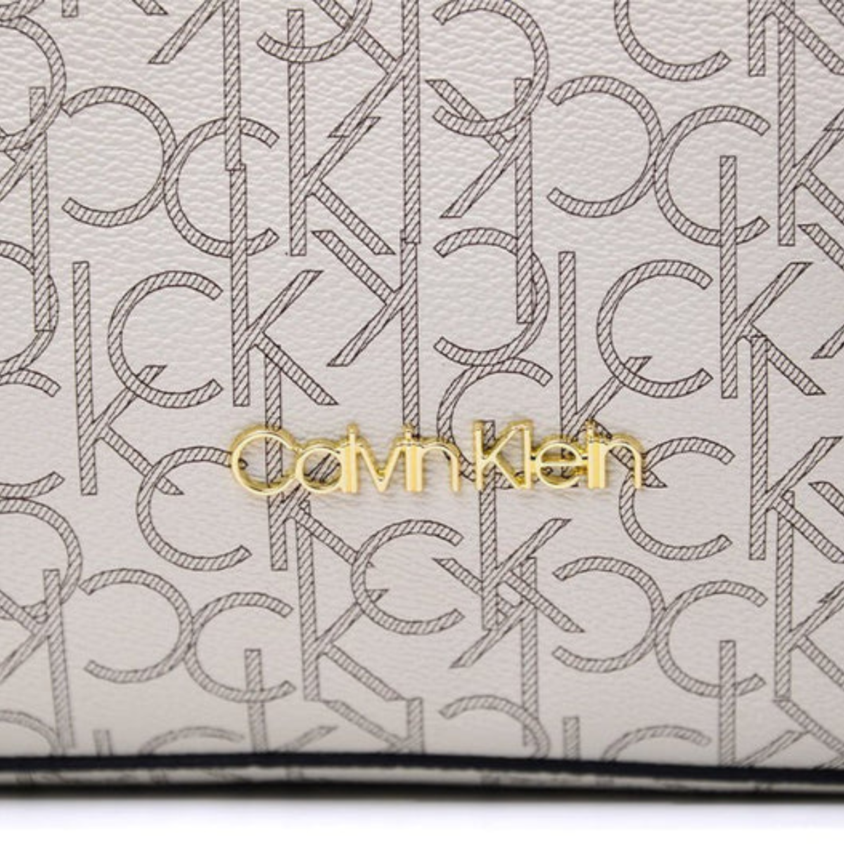 Calvin Klein All-Over Monogram Tote Bag Women - BEG - Beige
