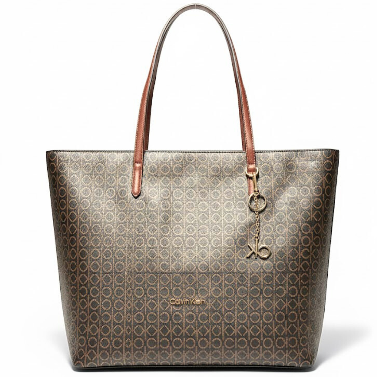 Calvin Klein All-Over Monogram Tote Bag Women - BRN - Brown