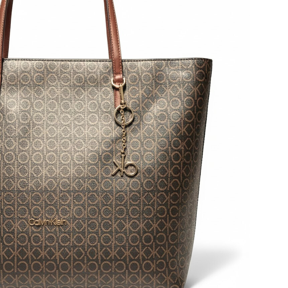 Calvin Klein All-Over Monogram Tote Bag Women - BRN - Brown