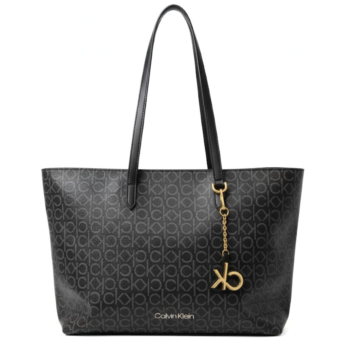 Calvin Klein All-Over Monogram Tote Bag Women - COL - Coal