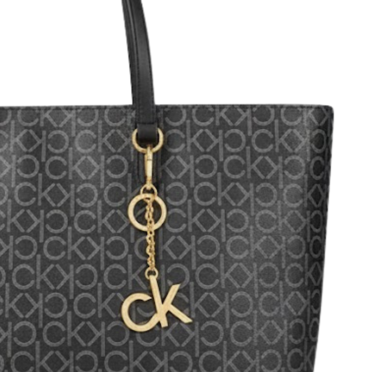 Calvin Klein All-Over Monogram Tote Bag Women - COL - Coal