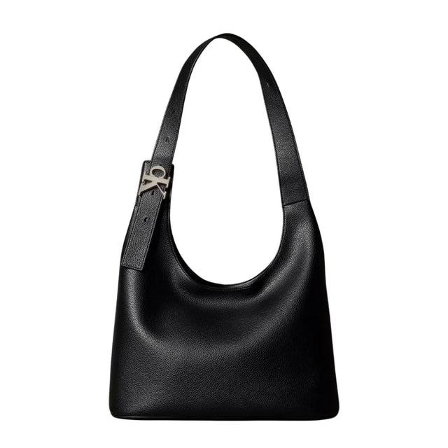 Calvin Klein Archive Hardware Buckle Shoulder Bag - BLK - Black