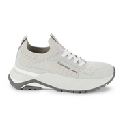Calvin Klein Ariany Textured Low Top Slip On Sneakers - GRY - Gray / 35.5