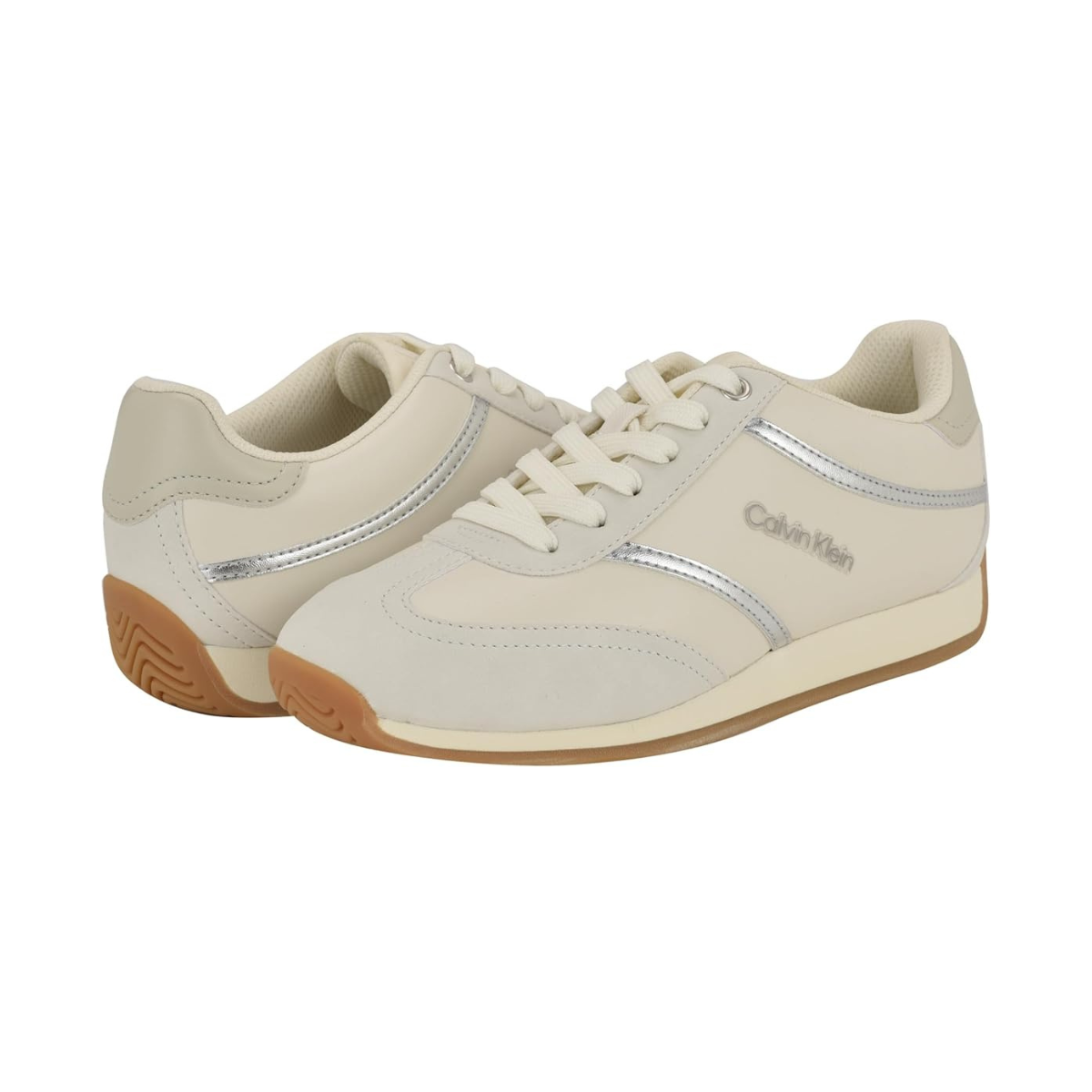 Calvin Klein Avyenna Women’s Sneaker - BEGSLV - Beige/Silver / 35.5