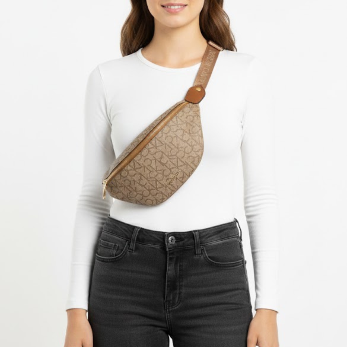 Calvin Klein Bartens waist bag women - BEG - Beige