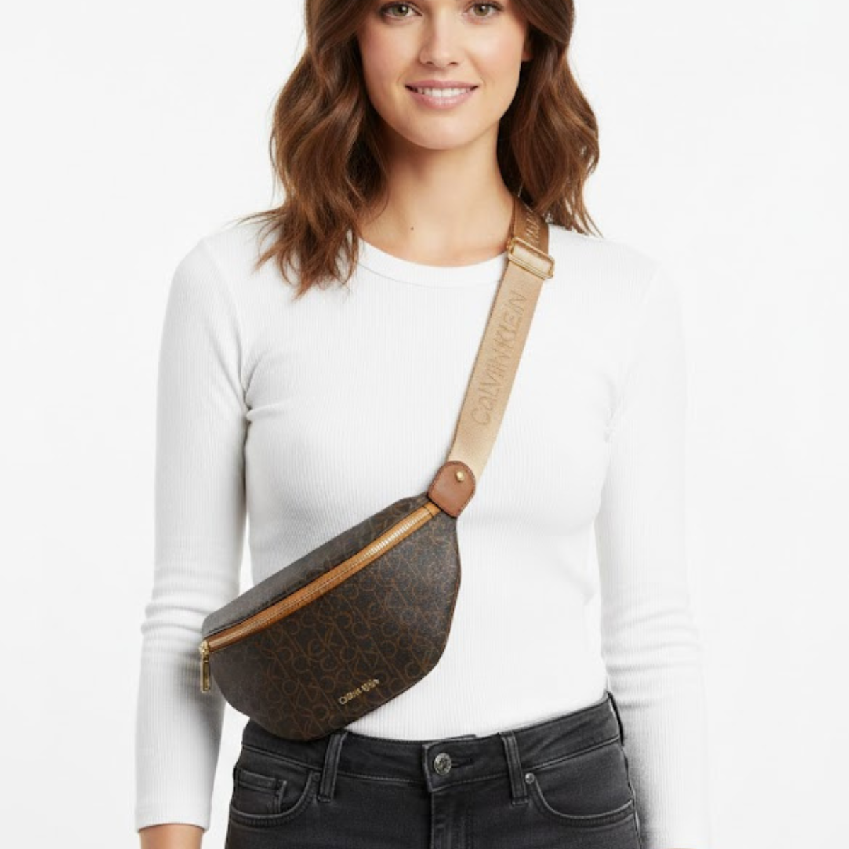 Calvin Klein Bartens waist bag women - BRN - Brown