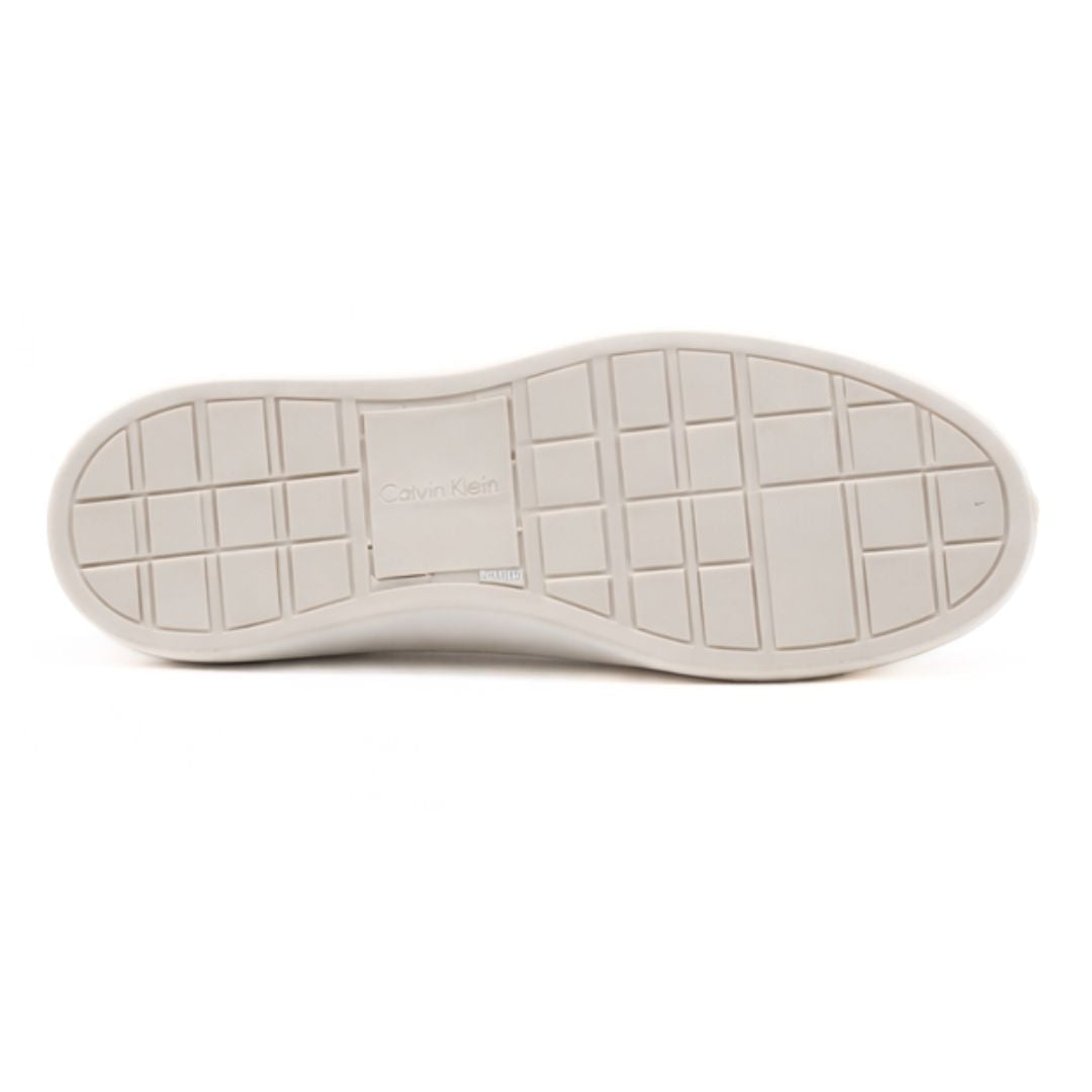 Calvin Klein Basket Cups Lace Up Logo Tape Sneakers Women - GRY