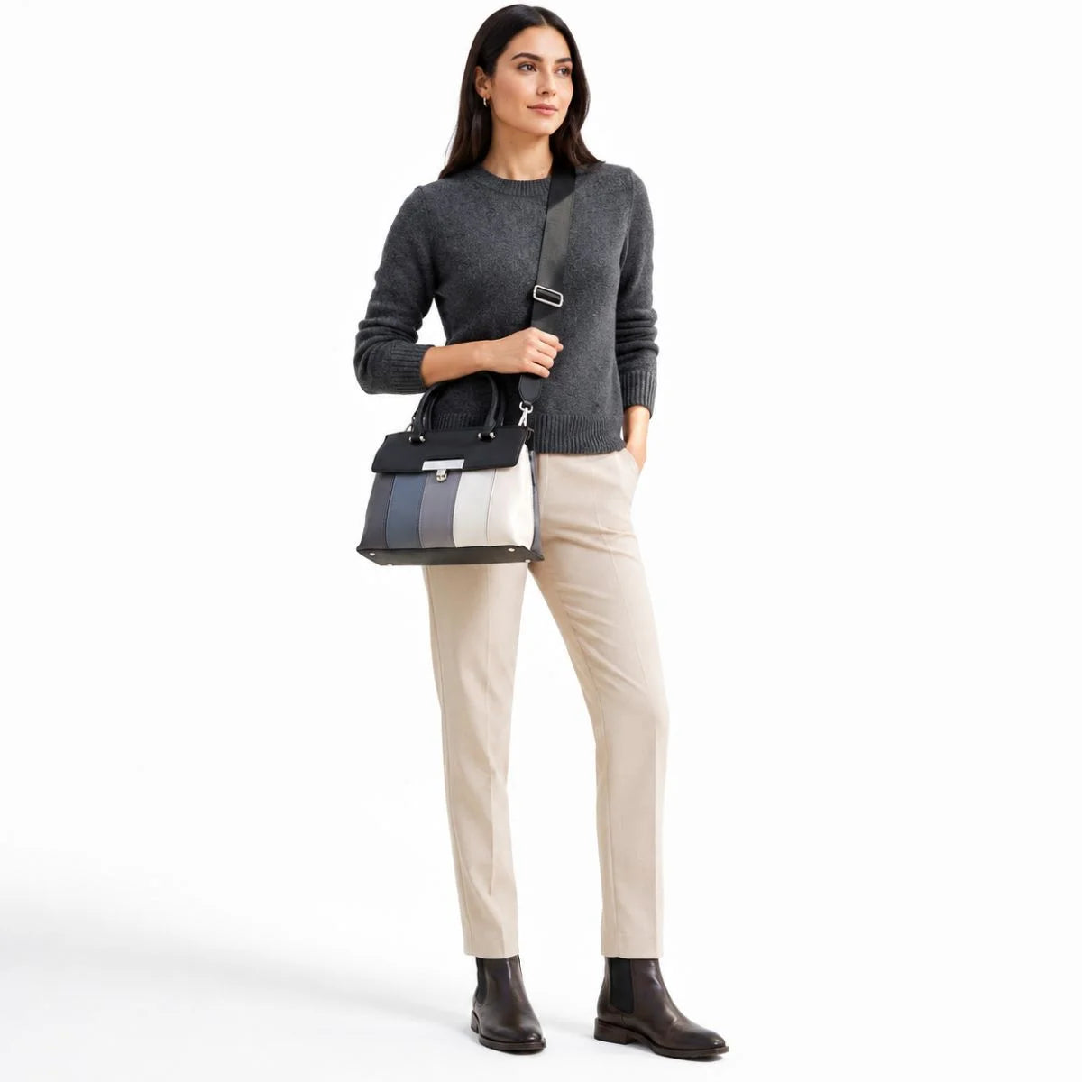 Calvin Klein Becky Tote Bag Shoulder Bag Women - MLT - Multi