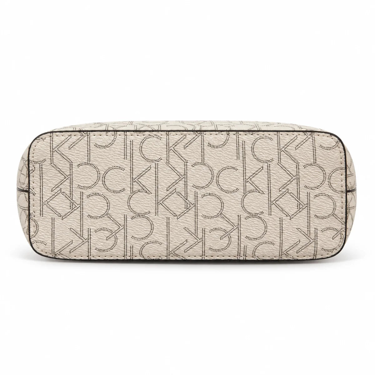 Calvin Klein Beige Monogram Tote Handbag Women - OFFWHT - Off White