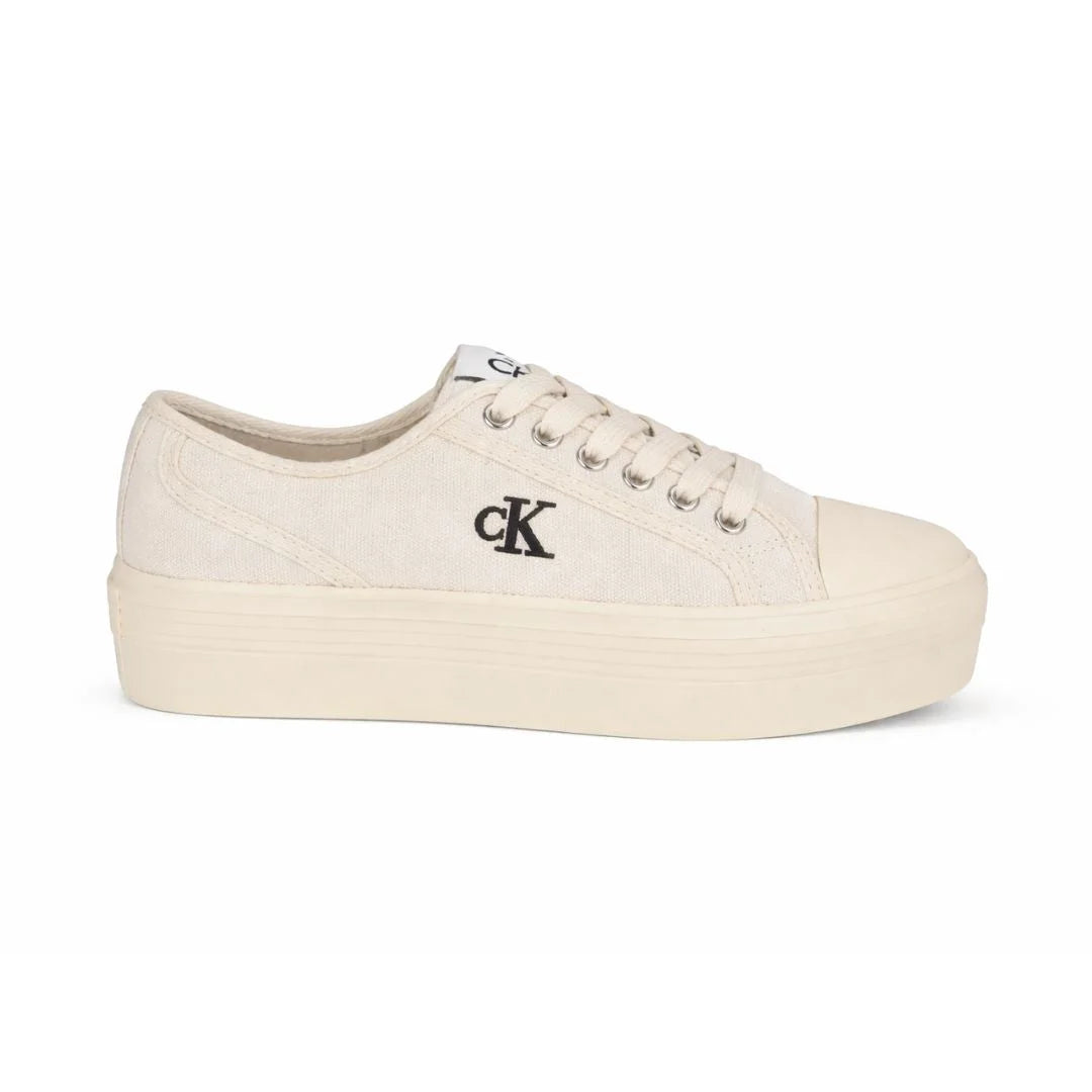 Calvin Klein Brinle Lace-Up Casual Platform Women - OFFWHT - Off White / 36 / M