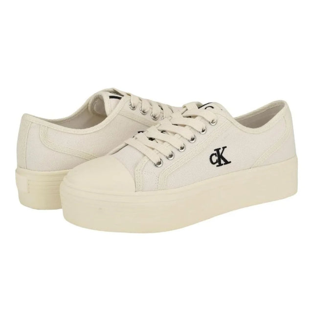 Calvin Klein Brinle Lace-Up Casual Platform Women - OFFWHT - Off White / 36 / M