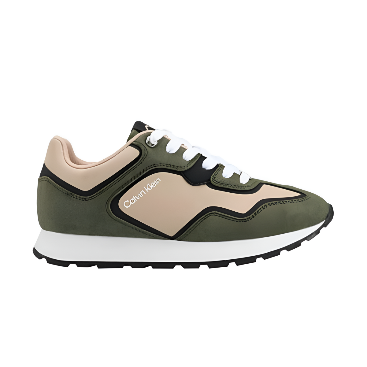 Calvin Klein Carleen Sneakers Women - BEG - Beige/ Olive / 36.5 / M