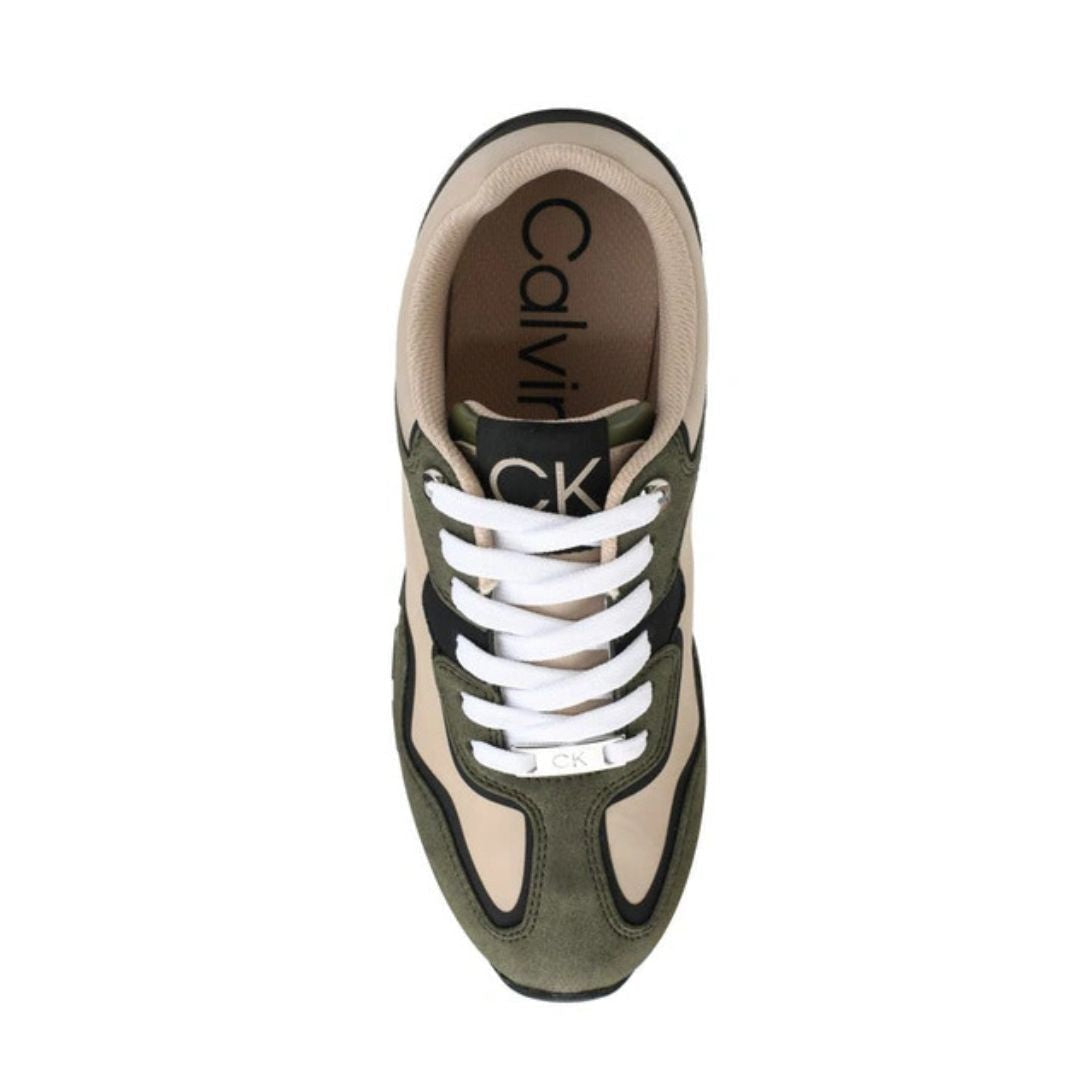 Calvin Klein Carleen Sneakers Women - BEG - Beige/ Olive / 36.5 / M