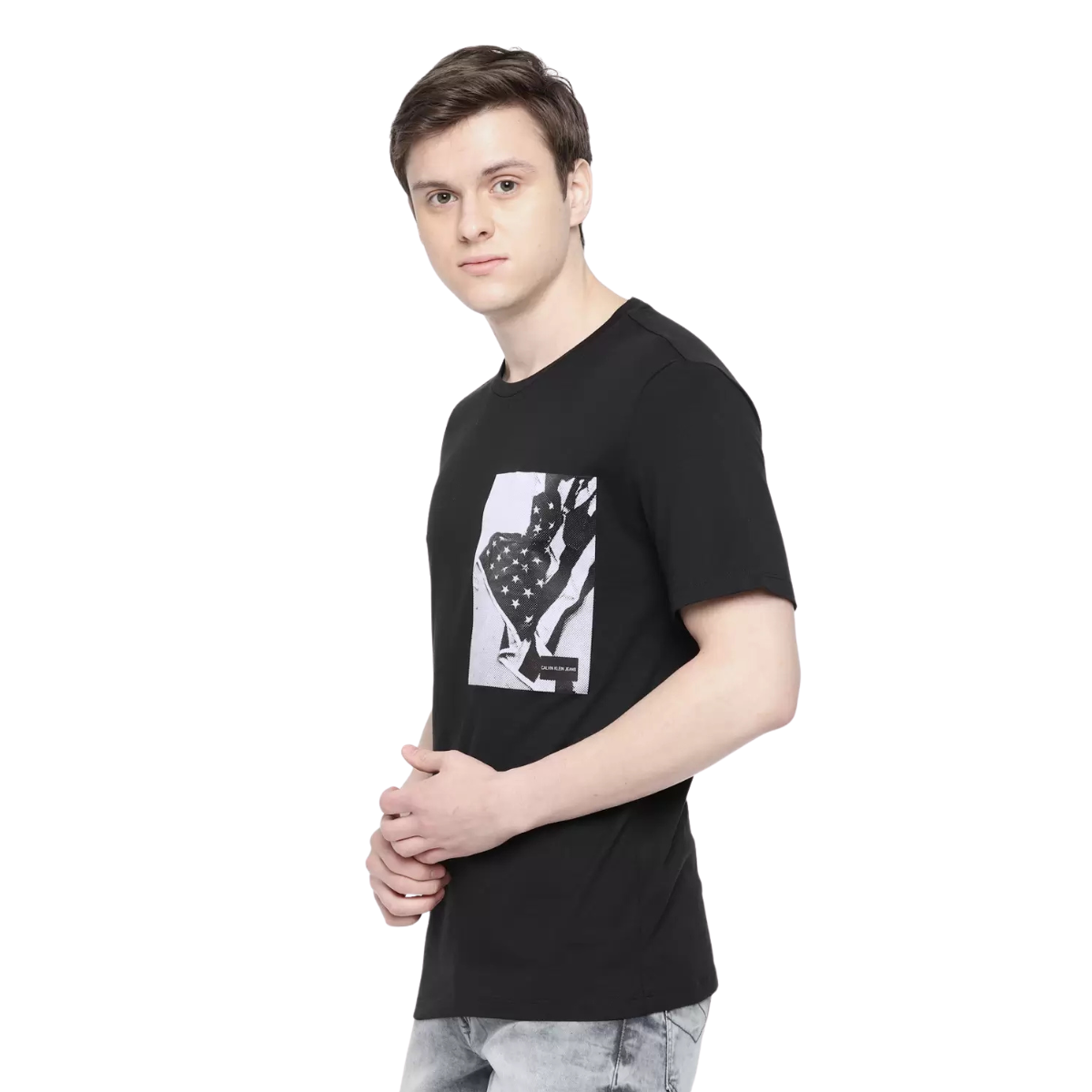 Calvin Klein CHEST FLAG SATIN BOX T-Shirt
