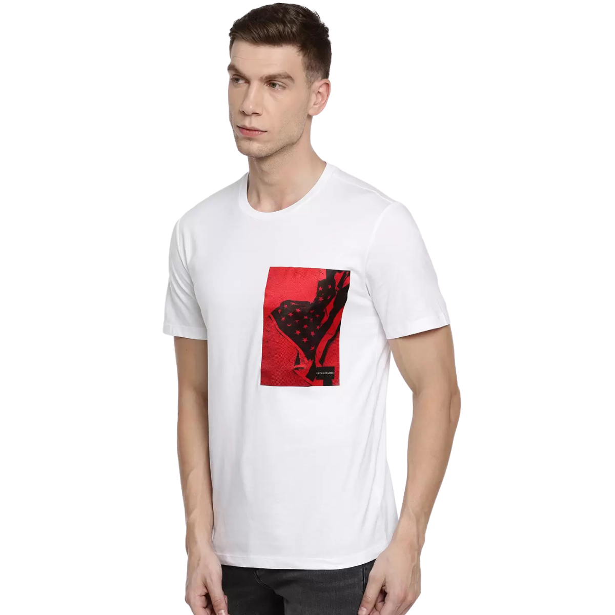 Calvin Klein CHEST FLAG SATIN BOX T-Shirt