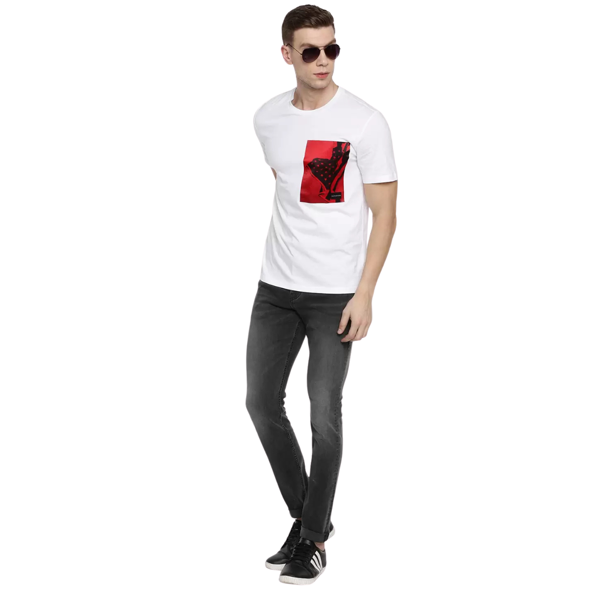 Calvin Klein CHEST FLAG SATIN BOX T-Shirt