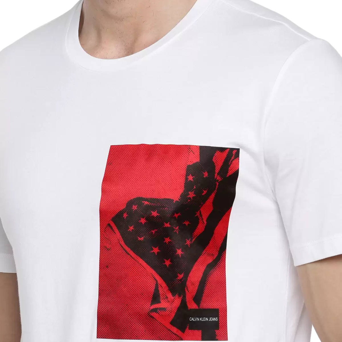 Calvin Klein CHEST FLAG SATIN BOX T-Shirt