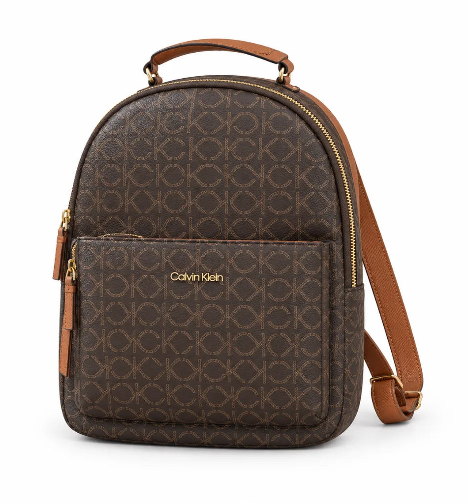 Calvin Klein CK Monogram Mini Backpack Bag Women - DGN - Dark Green
