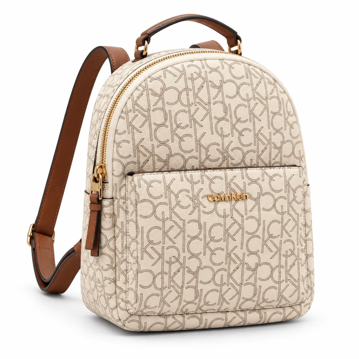 Calvin Klein CK Monogram Mini Backpack Bags - OFFWHT - Off White
