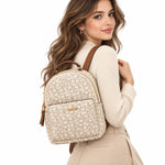 Calvin Klein CK Monogram Mini Backpack Bags - OFFWHT - Off White