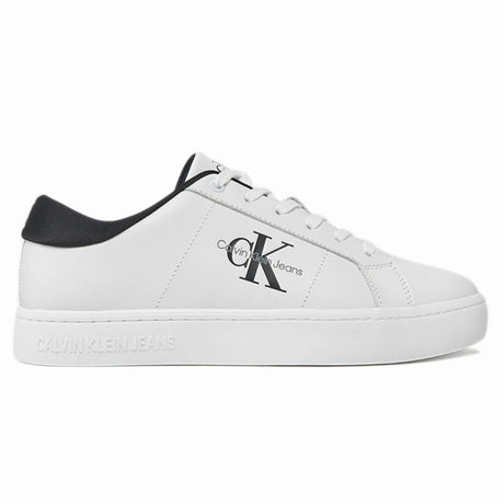 Calvin Klein Classic Cupsole Low Laceup LTH YM0YM00864-WHTBLK - 37 / White