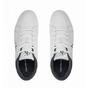 Calvin Klein Classic Cupsole Low Laceup LTH YM0YM00864-WHTBLK
