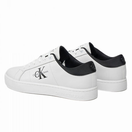 Calvin Klein Classic Cupsole Low Laceup LTH YM0YM00864-WHTBLK