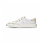Calvin Klein Cupsole Lace Up Leather Sneakers Women HW0HW02400 - BEG