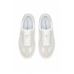 Calvin Klein Cupsole Lace Up Leather Sneakers Women HW0HW02400 - BEG