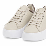 Calvin Klein CUPSOLE Leather Sneakers Women HW0HW01886 - CRM