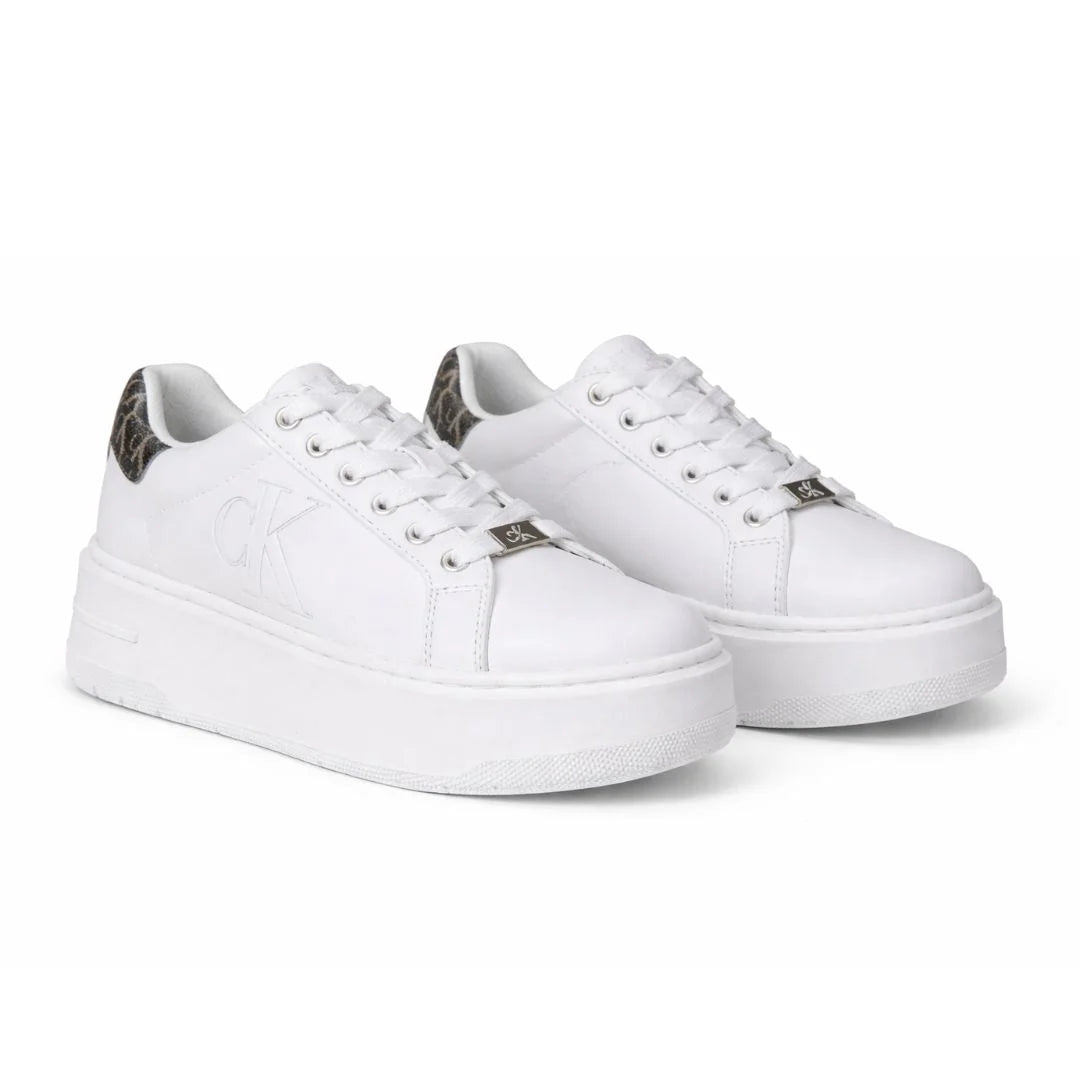 Calvin Klein Dabria Sneakers Women - WHTBRN - White/ Brown / 35