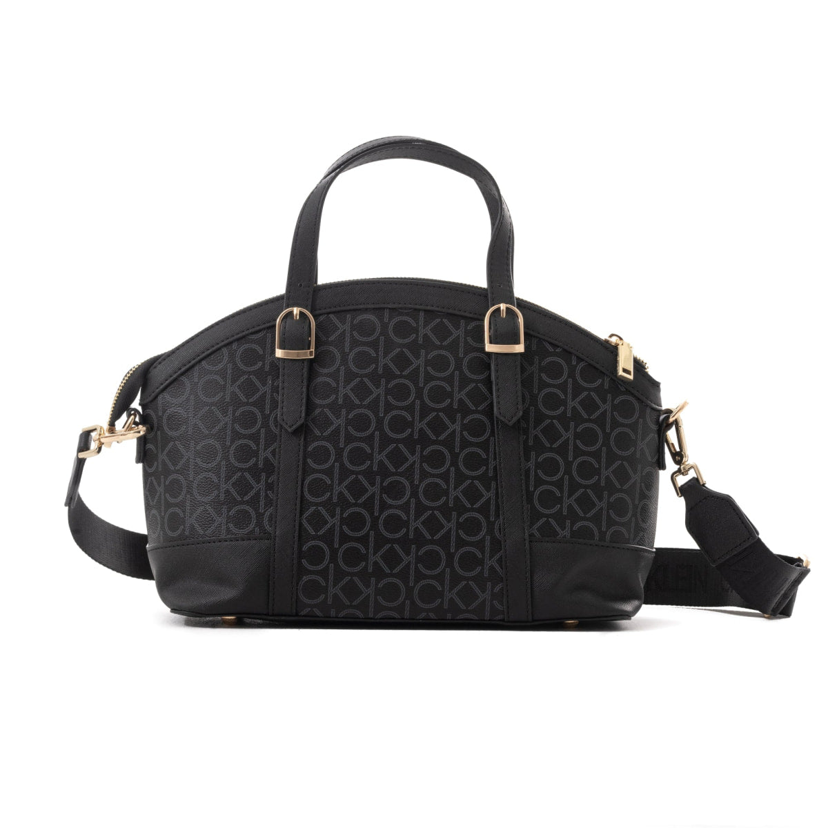 Calvin Klein Dome Bag Monogram - BLK - Black