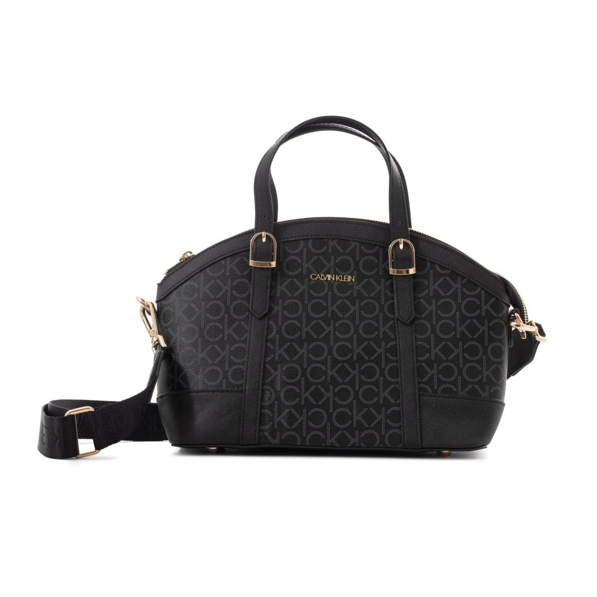 Calvin Klein Dome Bag Monogram - BLK - Black