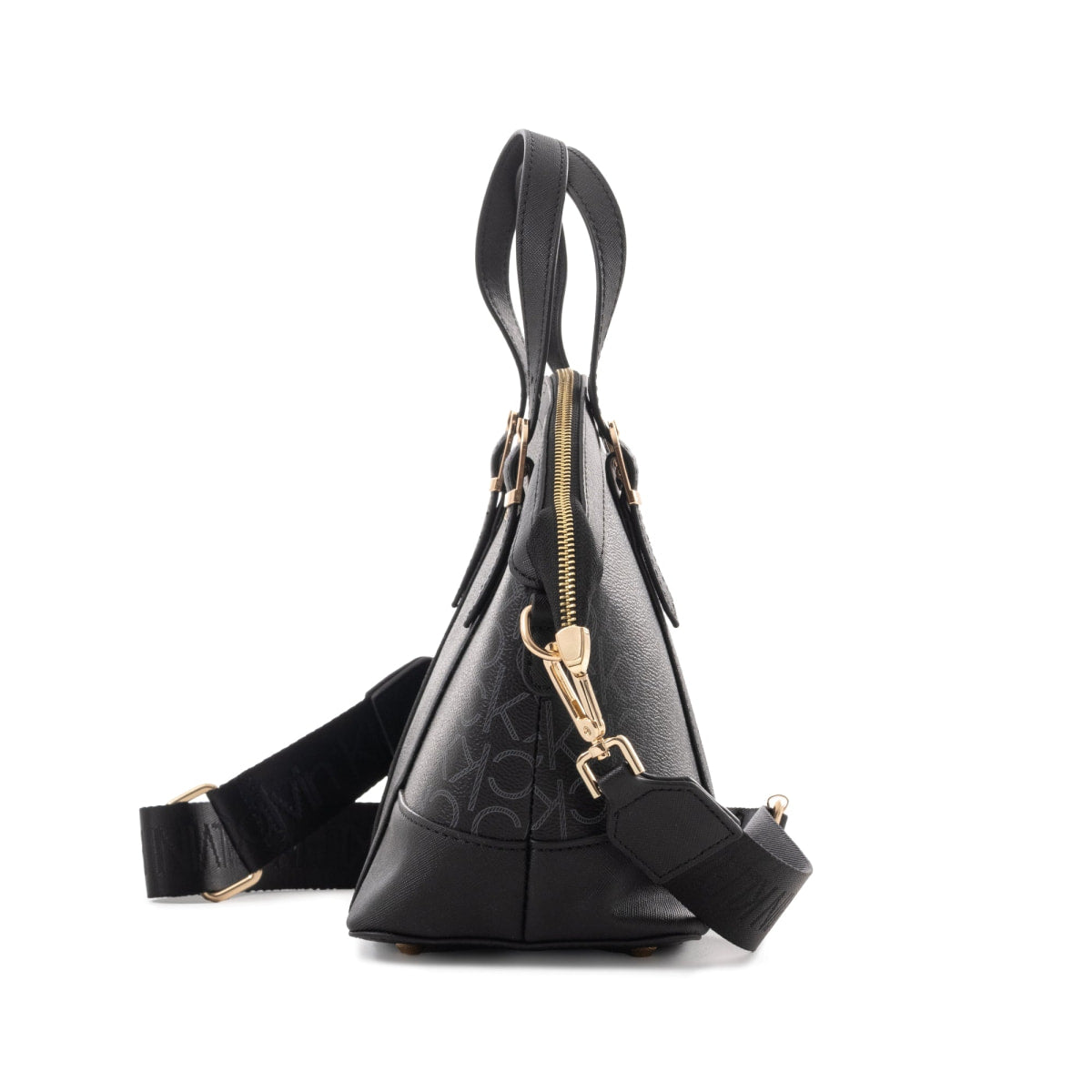 Calvin Klein Dome Bag Monogram - BLK - Black