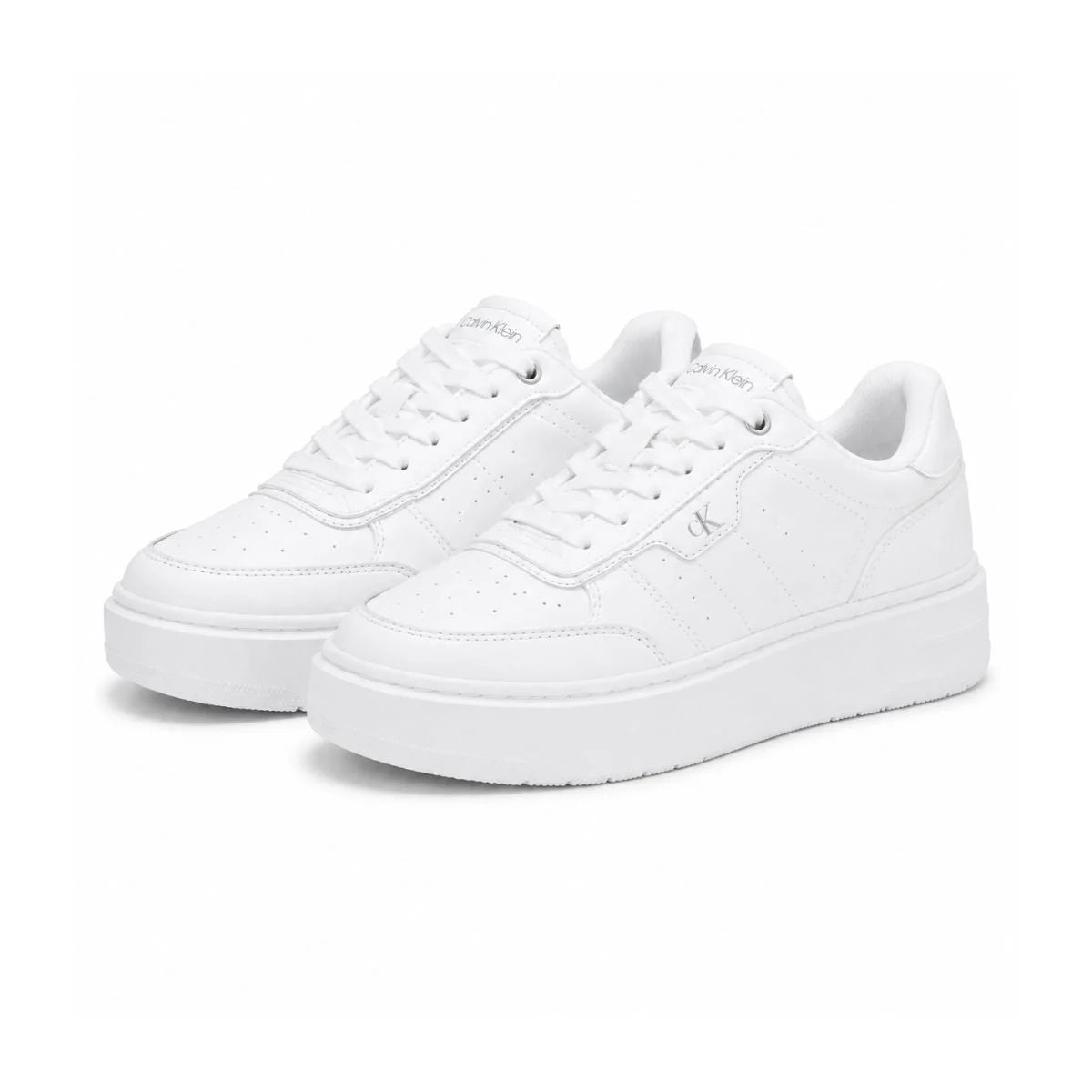 Calvin Klein Domeni Lace-up Sneakers Women- WHT - White / 35.5