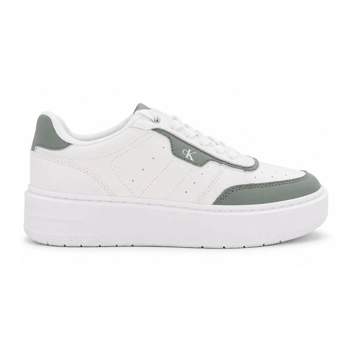 Calvin Klein Domeni Lace-up Sneakers Women- WHTMNT
