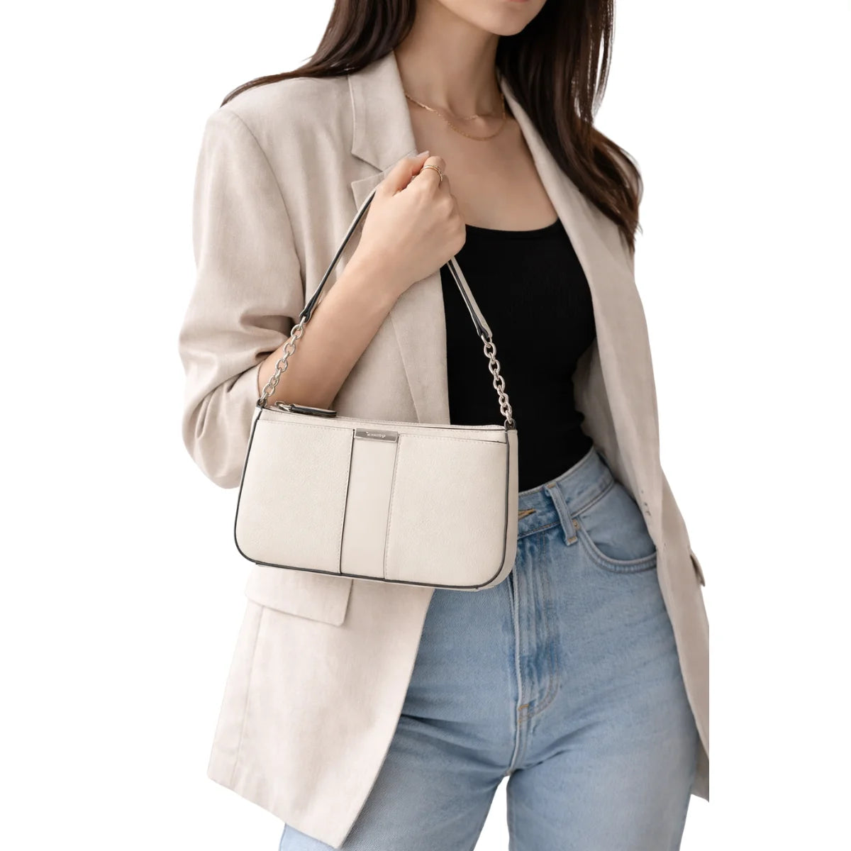 Calvin Klein DRESSED SMALL FLAP CROSSBODY Women - CRM - Cream