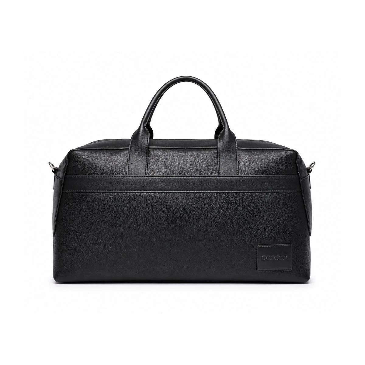 Calvin Klein Duffle Leather Handbag Unisex -BLK - Black