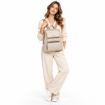 Calvin Klein Enya Signature Backpack Bags - OFFWHT - Off White