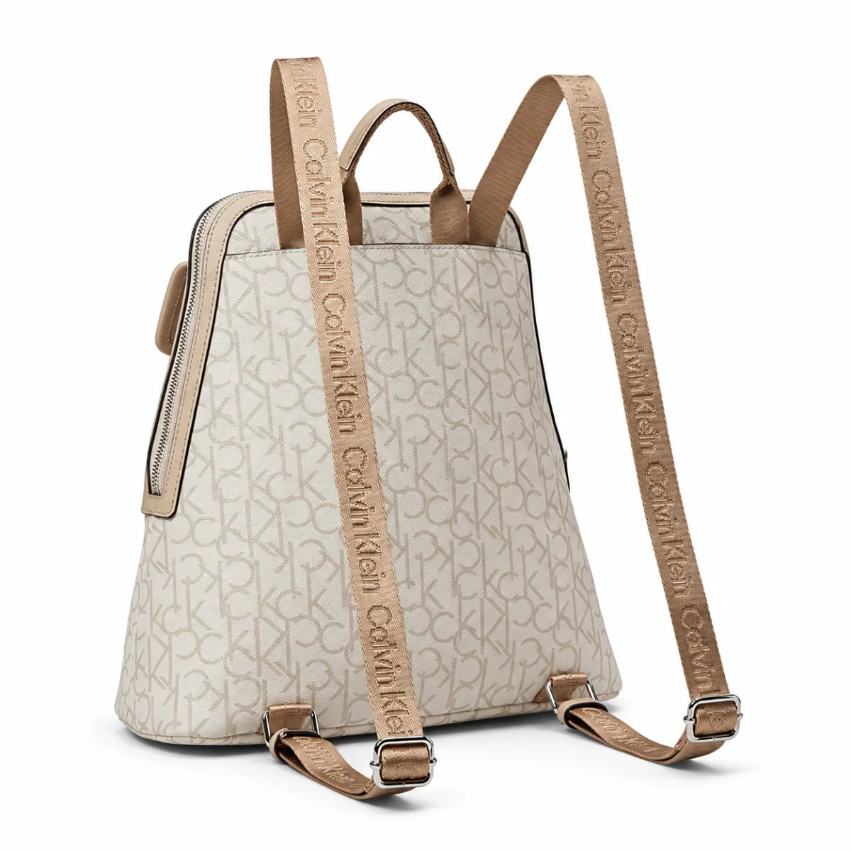 Calvin Klein Enya Signature Backpack Bags - OFFWHT - Off White
