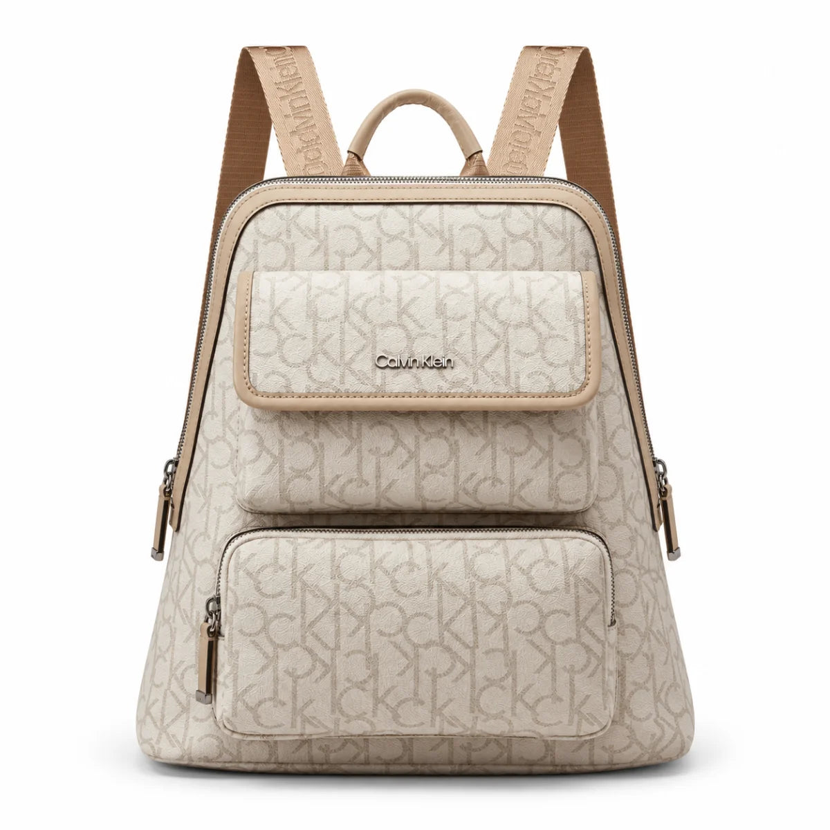 Calvin Klein Enya Signature Backpack Bags - OFFWHT - Off White