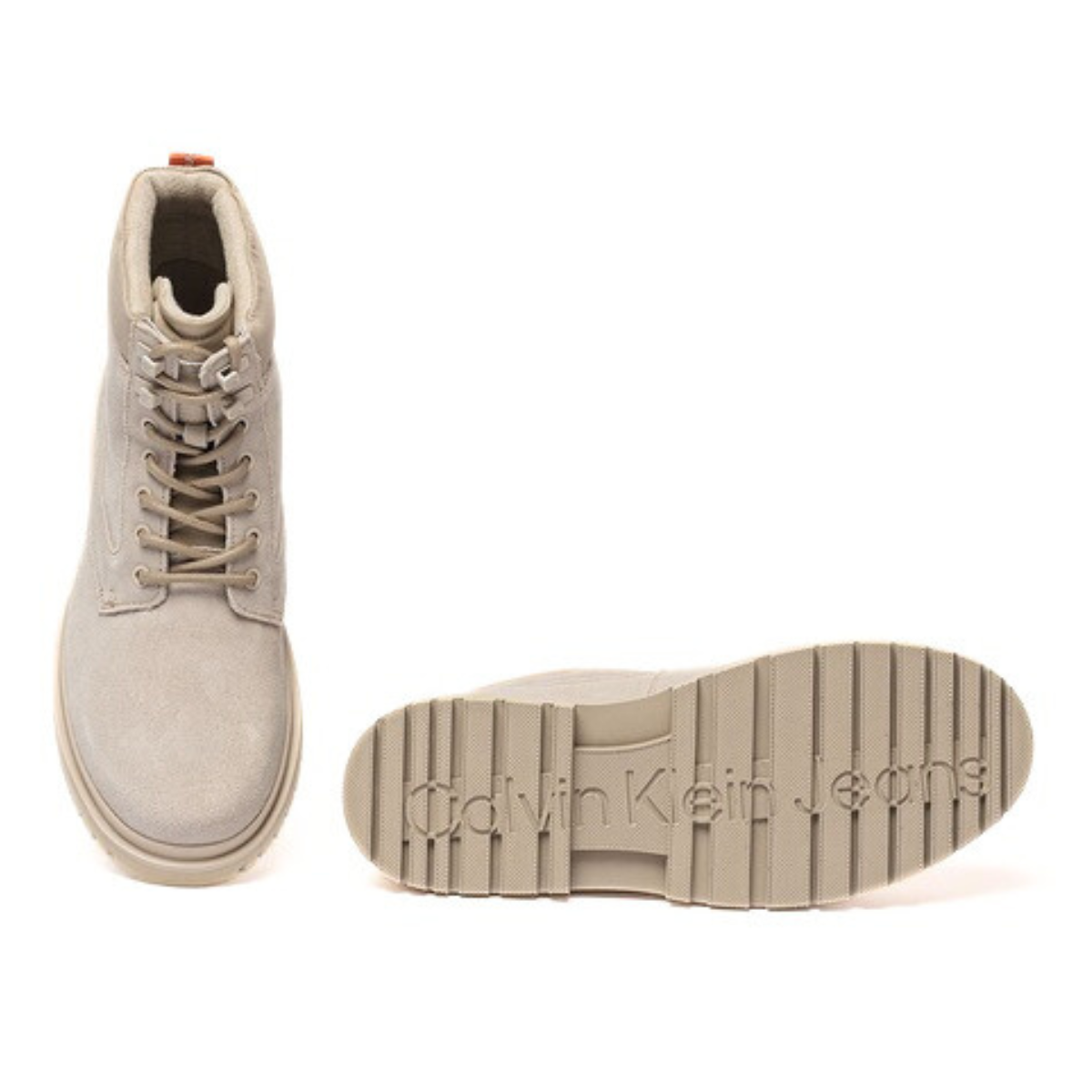 Calvin Klein Eva Lace-Up Ankle Boots Men - BEG