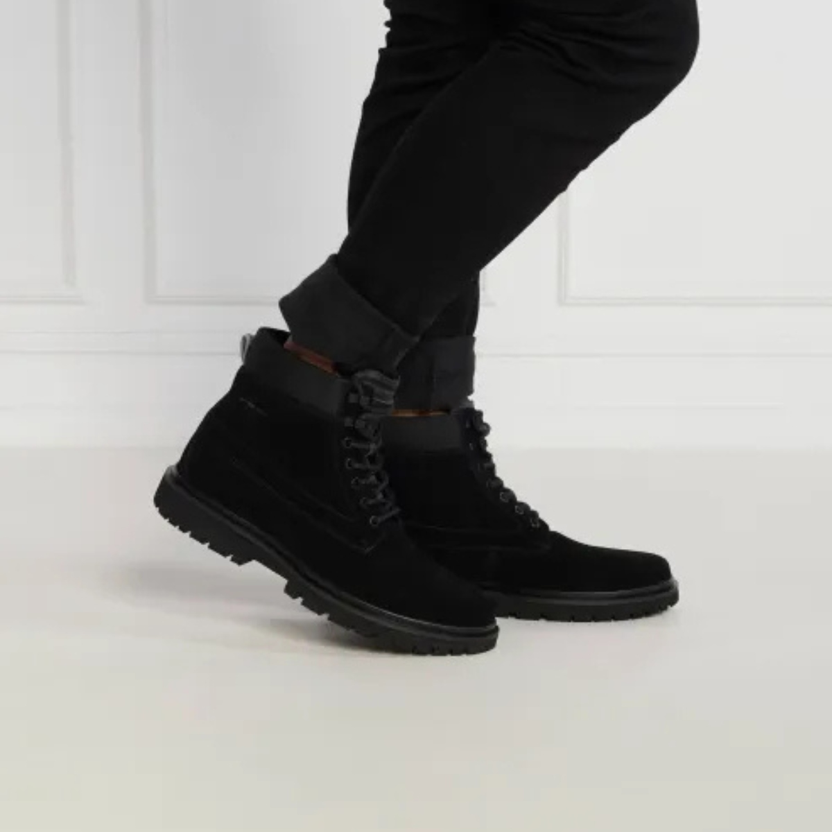 Calvin Klein Eva Lace-Up Ankle Boots Men - BLK