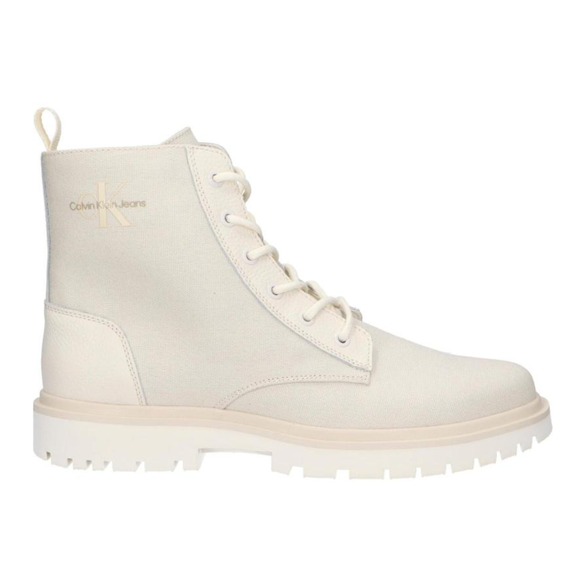 Calvin Klein Eva Lace-Up MIX MID Boots Men - BEG - Beige / 42