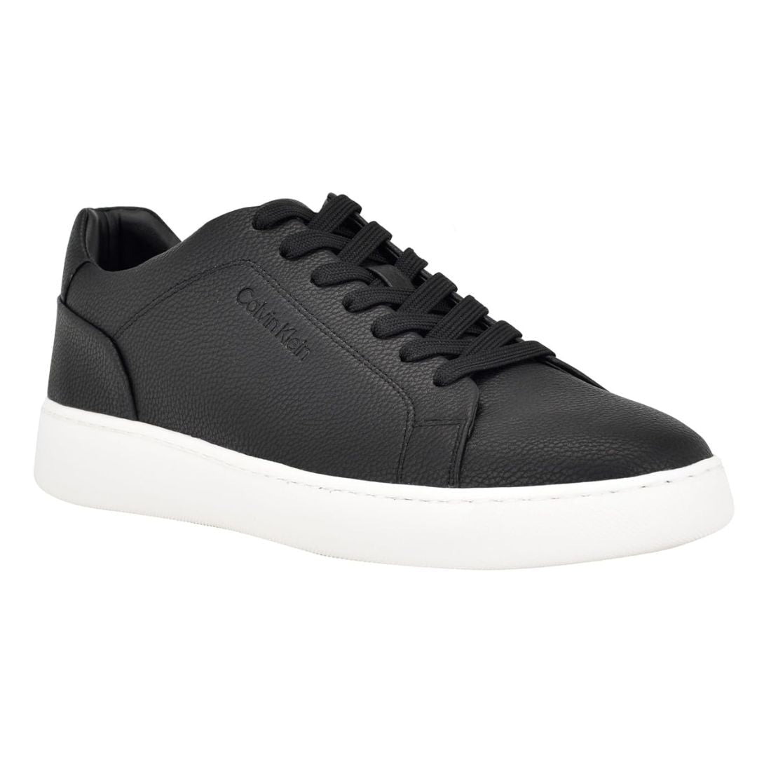 Calvin Klein Falconi Tumbled Leather Sneakers Men - BLK