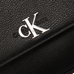 Calvin Klein Flap Detachable Shoulder Strap Handbag Women - BLK - Black